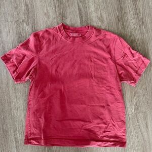 Abercrombie & Fitch red heavyweight 2.0 tee sz S